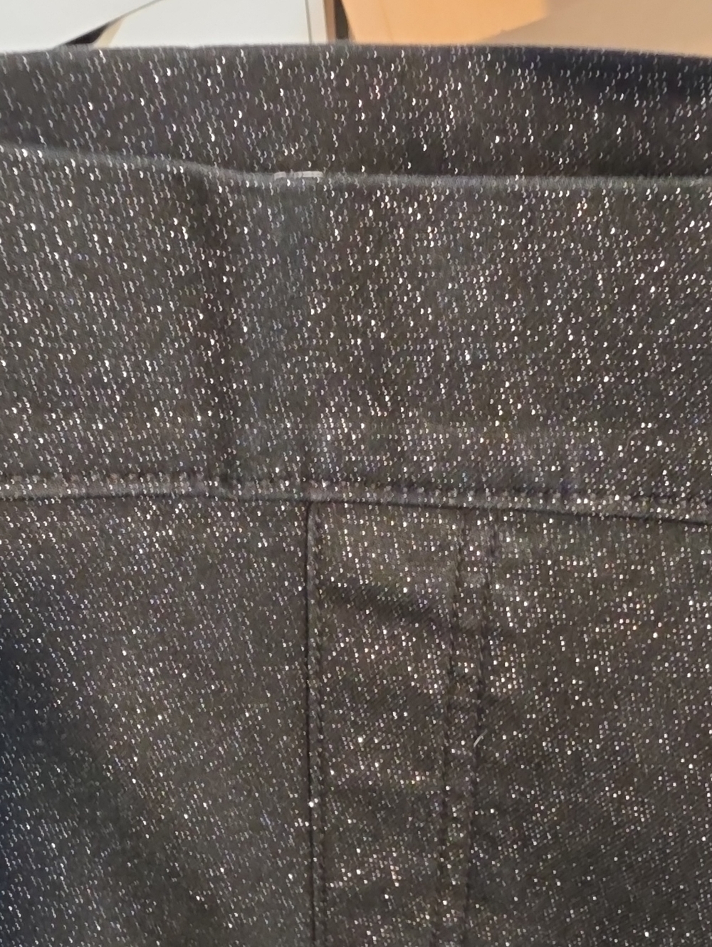 Lane Bryant Women's Black Smooth Non-transfer Sparkle Ponte Pants 20w - Picture 7 of 9